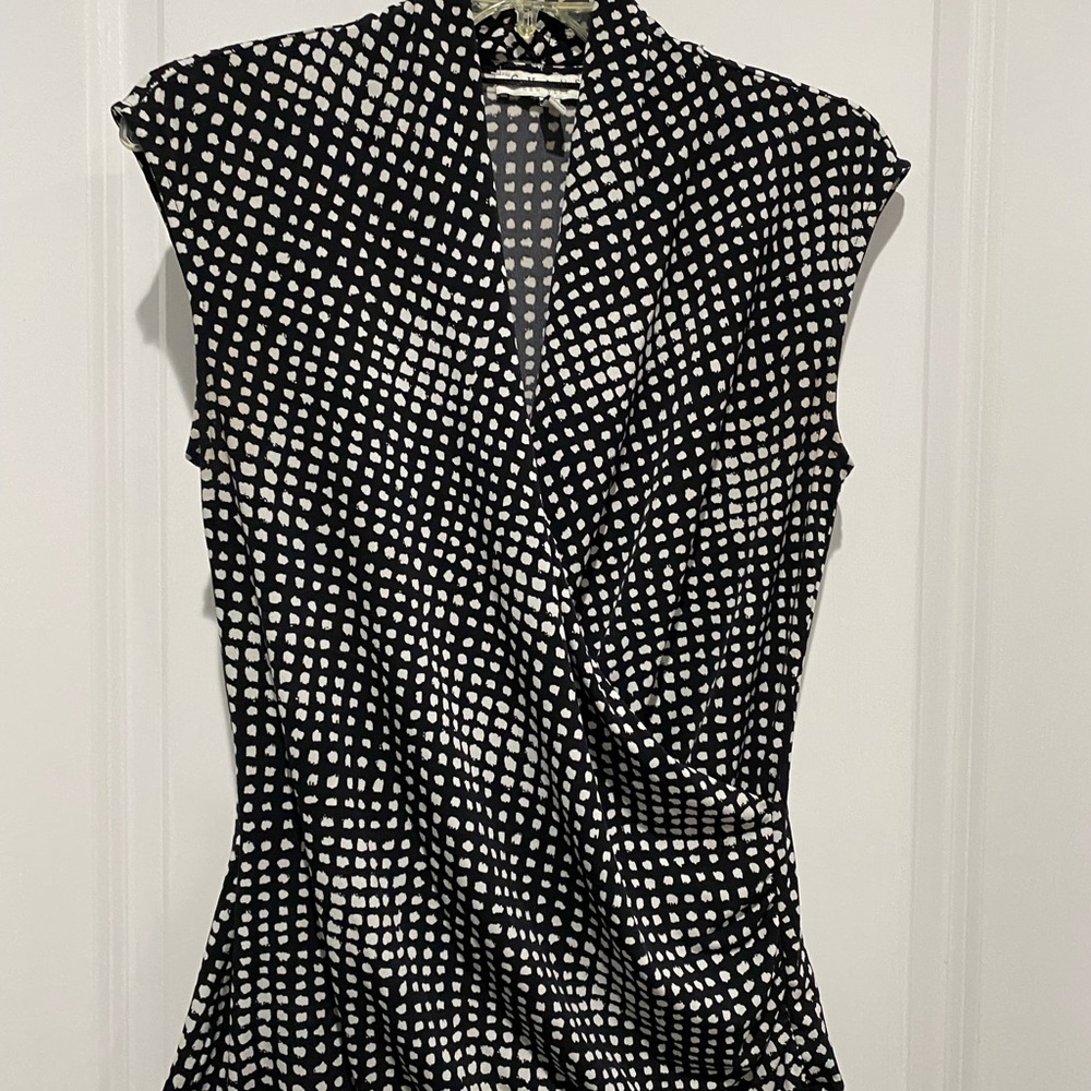 Chaus New York wrap shirt w/ruched side, Sz S